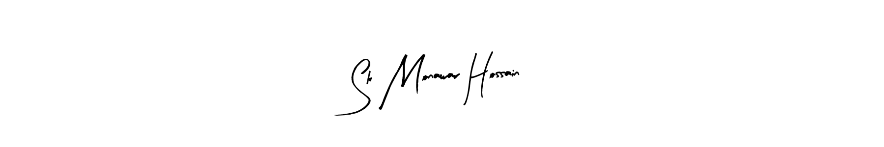 Make a beautiful signature design for name Sk Monawar Hossain. With this signature (Arty Signature) style, you can create a handwritten signature for free. Sk Monawar Hossain signature style 8 images and pictures png
