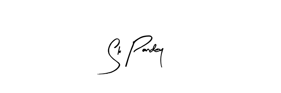 Sk Pandey stylish signature style. Best Handwritten Sign (Arty Signature) for my name. Handwritten Signature Collection Ideas for my name Sk Pandey. Sk Pandey signature style 8 images and pictures png