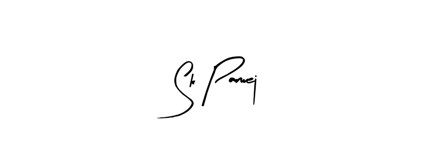 Sk Parwej stylish signature style. Best Handwritten Sign (Arty Signature) for my name. Handwritten Signature Collection Ideas for my name Sk Parwej. Sk Parwej signature style 8 images and pictures png