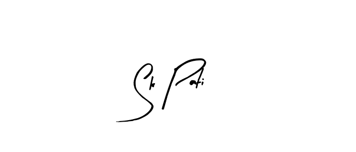 Create a beautiful signature design for name Sk Pati. With this signature (Arty Signature) fonts, you can make a handwritten signature for free. Sk Pati signature style 8 images and pictures png