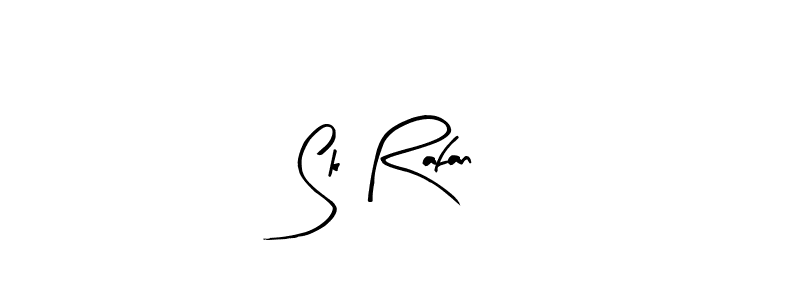 Use a signature maker to create a handwritten signature online. With this signature software, you can design (Arty Signature) your own signature for name Sk Rafan. Sk Rafan signature style 8 images and pictures png