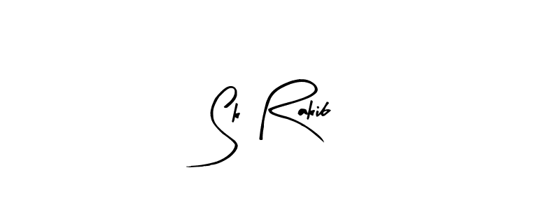 Design your own signature with our free online signature maker. With this signature software, you can create a handwritten (Arty Signature) signature for name Sk Rakib. Sk Rakib signature style 8 images and pictures png