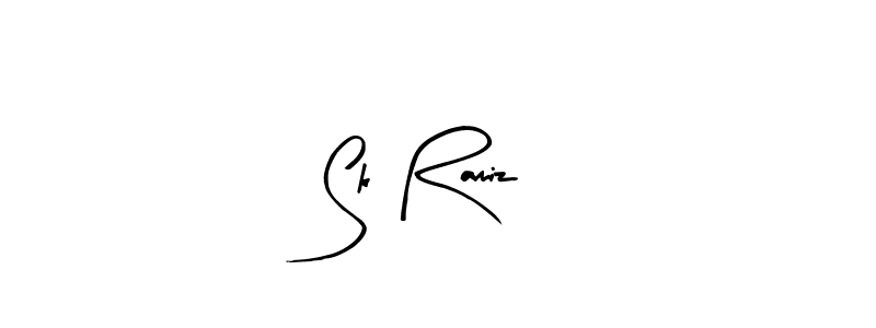 Design your own signature with our free online signature maker. With this signature software, you can create a handwritten (Arty Signature) signature for name Sk Ramiz. Sk Ramiz signature style 8 images and pictures png