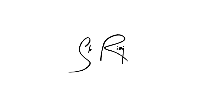 The best way (Arty Signature) to make a short signature is to pick only two or three words in your name. The name Sk Riaj include a total of six letters. For converting this name. Sk Riaj signature style 8 images and pictures png