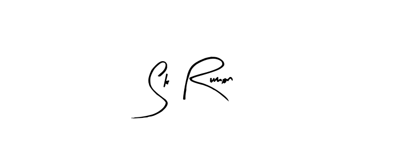 You should practise on your own different ways (Arty Signature) to write your name (Sk Rumon) in signature. don't let someone else do it for you. Sk Rumon signature style 8 images and pictures png