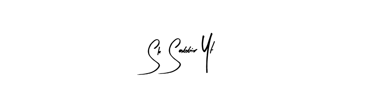 How to make Sk Sabbir Yt signature? Arty Signature is a professional autograph style. Create handwritten signature for Sk Sabbir Yt name. Sk Sabbir Yt signature style 8 images and pictures png