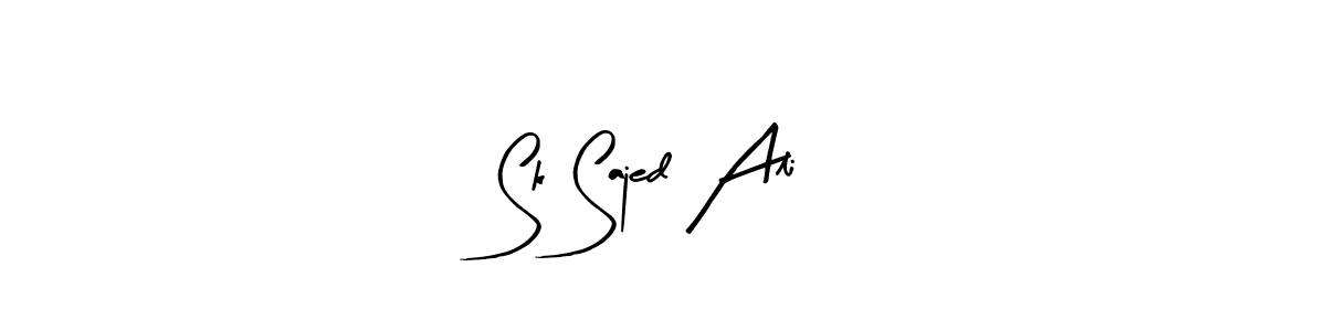 You can use this online signature creator to create a handwritten signature for the name Sk Sajed Ali. This is the best online autograph maker. Sk Sajed Ali signature style 8 images and pictures png