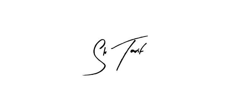 How to make Sk Tarif name signature. Use Arty Signature style for creating short signs online. This is the latest handwritten sign. Sk Tarif signature style 8 images and pictures png