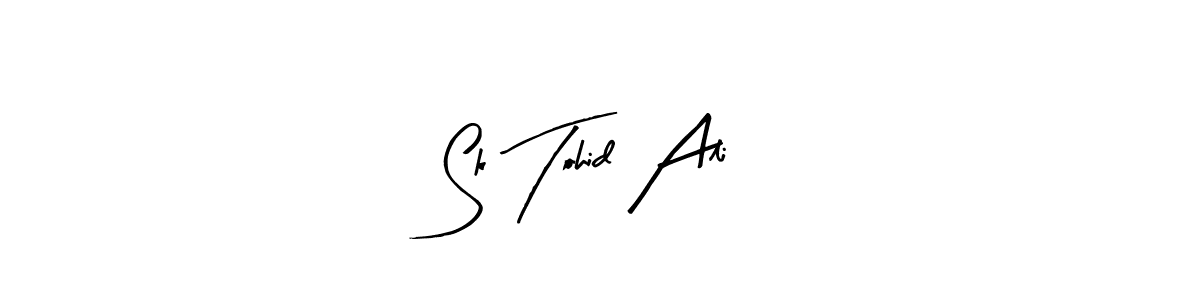 Arty Signature is a professional signature style that is perfect for those who want to add a touch of class to their signature. It is also a great choice for those who want to make their signature more unique. Get Sk Tohid Ali name to fancy signature for free. Sk Tohid Ali signature style 8 images and pictures png