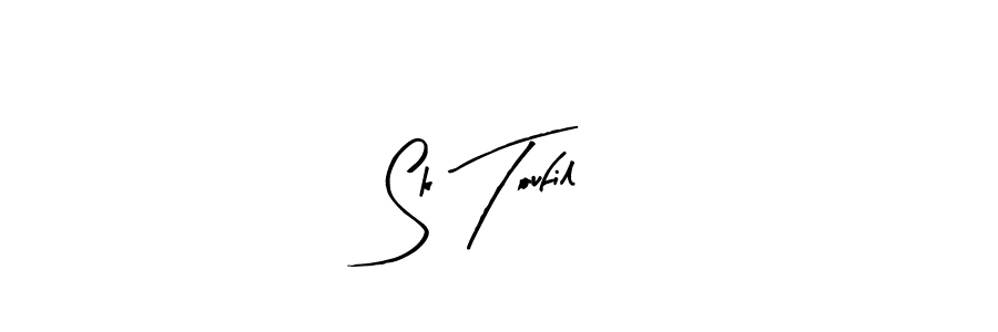 Make a beautiful signature design for name Sk Toufil. With this signature (Arty Signature) style, you can create a handwritten signature for free. Sk Toufil signature style 8 images and pictures png