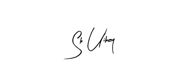 The best way (Arty Signature) to make a short signature is to pick only two or three words in your name. The name Sk Uikey include a total of six letters. For converting this name. Sk Uikey signature style 8 images and pictures png