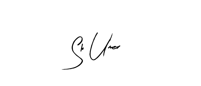 How to make Sk Umer name signature. Use Arty Signature style for creating short signs online. This is the latest handwritten sign. Sk Umer signature style 8 images and pictures png