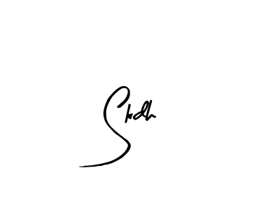 if you are searching for the best signature style for your name Skdh. so please give up your signature search. here we have designed multiple signature styles  using Arty Signature. Skdh signature style 8 images and pictures png