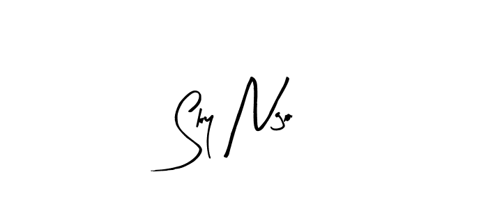 How to Draw Sky Ngo signature style? Arty Signature is a latest design signature styles for name Sky Ngo. Sky Ngo signature style 8 images and pictures png