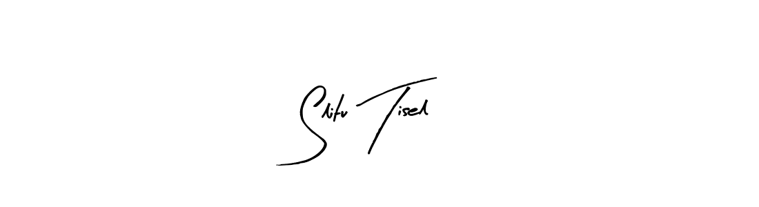 How to make Slitu Tisel name signature. Use Arty Signature style for creating short signs online. This is the latest handwritten sign. Slitu Tisel signature style 8 images and pictures png