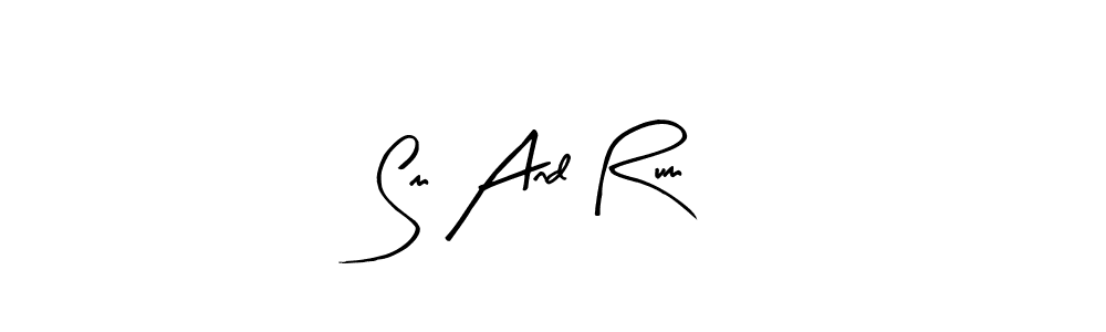 You should practise on your own different ways (Arty Signature) to write your name (Sm And Rum) in signature. don't let someone else do it for you. Sm And Rum signature style 8 images and pictures png