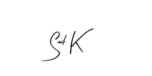 You should practise on your own different ways (Arty Signature) to write your name (Smit K) in signature. don't let someone else do it for you. Smit K signature style 8 images and pictures png