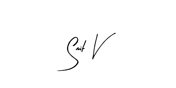 How to make Smit V signature? Arty Signature is a professional autograph style. Create handwritten signature for Smit V name. Smit V signature style 8 images and pictures png
