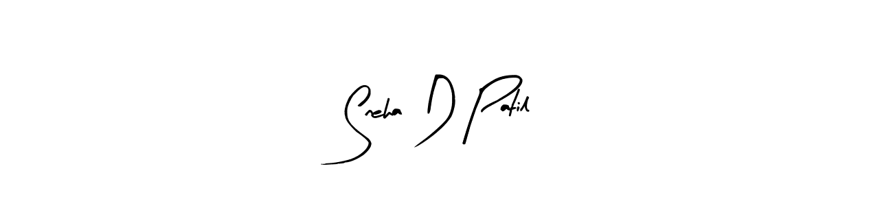 Create a beautiful signature design for name Sneha D Patil. With this signature (Arty Signature) fonts, you can make a handwritten signature for free. Sneha D Patil signature style 8 images and pictures png