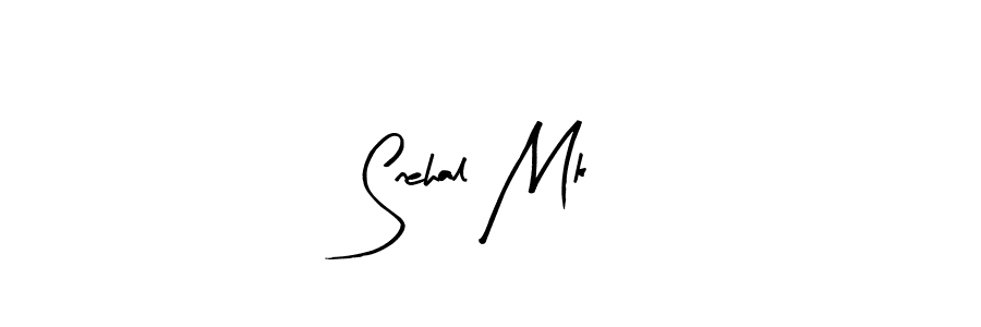 Design your own signature with our free online signature maker. With this signature software, you can create a handwritten (Arty Signature) signature for name Snehal Mk. Snehal Mk signature style 8 images and pictures png