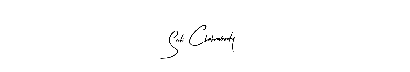 This is the best signature style for the Sniti Chakraborty name. Also you like these signature font (Arty Signature). Mix name signature. Sniti Chakraborty signature style 8 images and pictures png