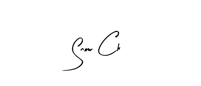 Create a beautiful signature design for name Snow Ck. With this signature (Arty Signature) fonts, you can make a handwritten signature for free. Snow Ck signature style 8 images and pictures png