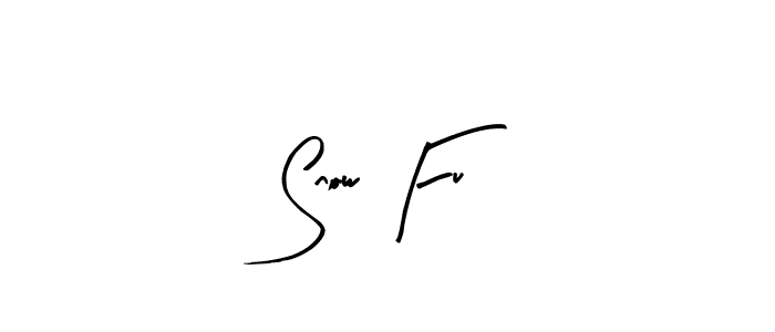 Create a beautiful signature design for name Snow Fu. With this signature (Arty Signature) fonts, you can make a handwritten signature for free. Snow Fu signature style 8 images and pictures png