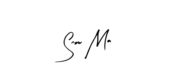 Arty Signature is a professional signature style that is perfect for those who want to add a touch of class to their signature. It is also a great choice for those who want to make their signature more unique. Get Snow Ma name to fancy signature for free. Snow Ma signature style 8 images and pictures png