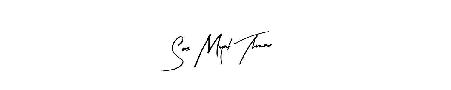 Similarly Arty Signature is the best handwritten signature design. Signature creator online .You can use it as an online autograph creator for name Soe Myat Thuzar. Soe Myat Thuzar signature style 8 images and pictures png