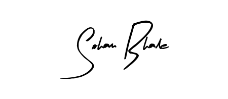 Enhance your business communications with Soham Bhale signature in Arty Signature lettering. Clean, modern, and universally compatible. Soham Bhale signature style 8 images and pictures png