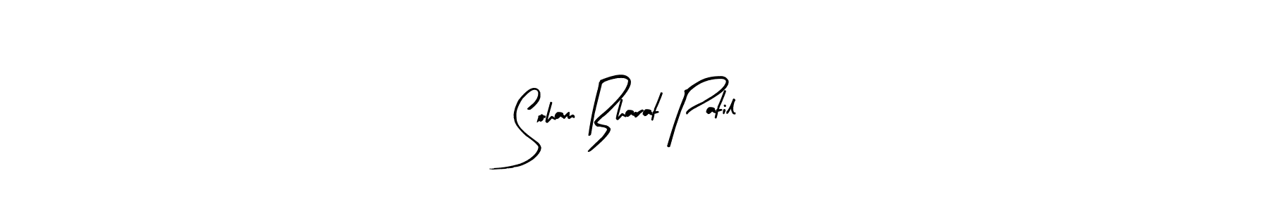 Similarly Arty Signature is the best handwritten signature design. Signature creator online .You can use it as an online autograph creator for name Soham Bharat Patil. Soham Bharat Patil signature style 8 images and pictures png