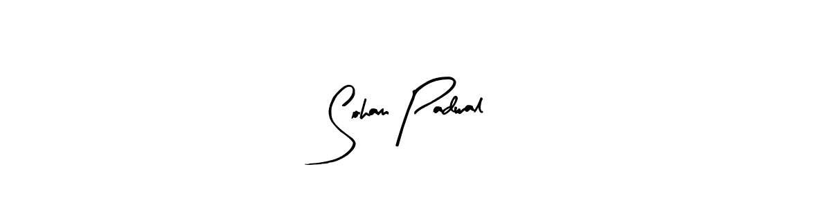 Make a beautiful signature design for name Soham Padwal. Use this online signature maker to create a handwritten signature for free. Soham Padwal signature style 8 images and pictures png