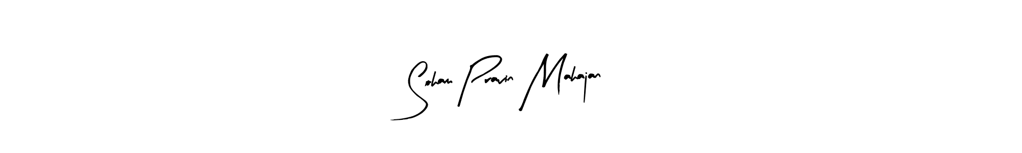 Design your own signature with our free online signature maker. With this signature software, you can create a handwritten (Arty Signature) signature for name Soham Pravin Mahajan. Soham Pravin Mahajan signature style 8 images and pictures png