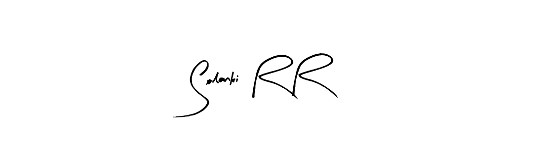 Create a beautiful signature design for name Solanki R R. With this signature (Arty Signature) fonts, you can make a handwritten signature for free. Solanki R R signature style 8 images and pictures png