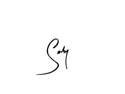 Similarly Arty Signature is the best handwritten signature design. Signature creator online .You can use it as an online autograph creator for name Soly. Soly signature style 8 images and pictures png