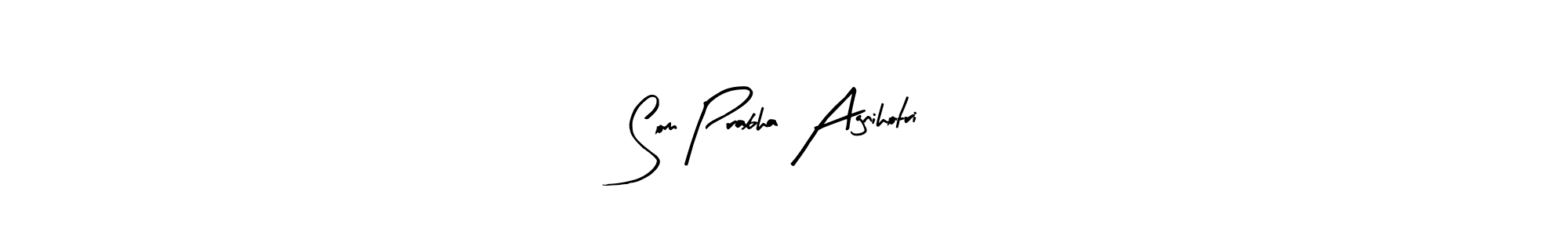 Design your own signature with our free online signature maker. With this signature software, you can create a handwritten (Arty Signature) signature for name Som Prabha Agnihotri. Som Prabha Agnihotri signature style 8 images and pictures png