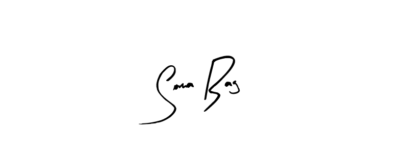 Arty Signature is a professional signature style that is perfect for those who want to add a touch of class to their signature. It is also a great choice for those who want to make their signature more unique. Get Soma Bag name to fancy signature for free. Soma Bag signature style 8 images and pictures png
