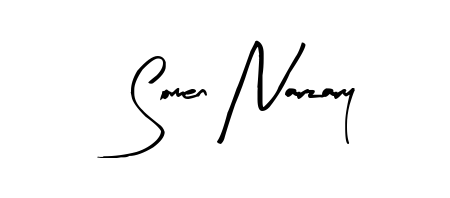 Similarly Arty Signature is the best handwritten signature design. Signature creator online. You can use it as an online autograph creator for name Somen Narzary. Somen Narzary signature style 8 images and pictures png
