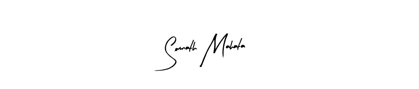 You should practise on your own different ways (Arty Signature) to write your name (Somnath Mahata) in signature. don't let someone else do it for you. Somnath Mahata signature style 8 images and pictures png