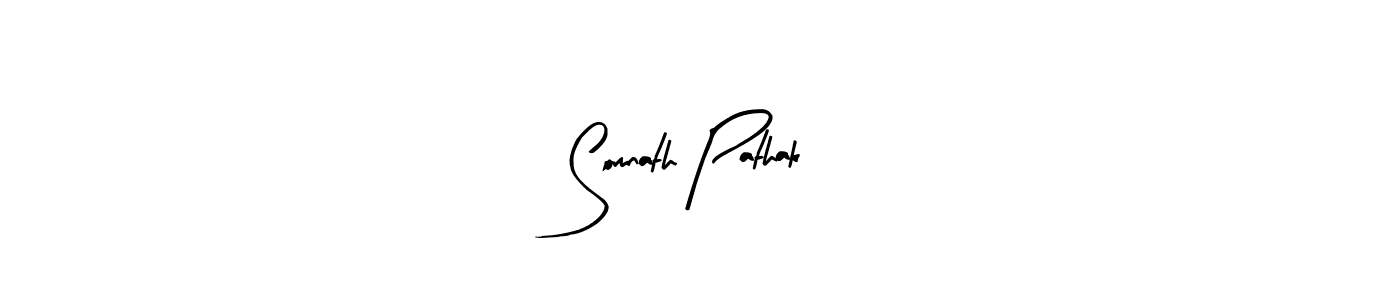 Design your own signature with our free online signature maker. With this signature software, you can create a handwritten (Arty Signature) signature for name Somnath Pathak. Somnath Pathak signature style 8 images and pictures png