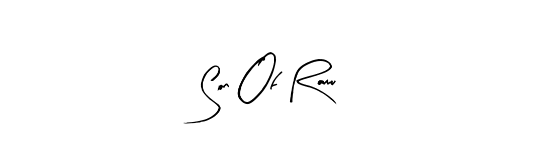 You should practise on your own different ways (Arty Signature) to write your name (Son Of Ramu) in signature. don't let someone else do it for you. Son Of Ramu signature style 8 images and pictures png