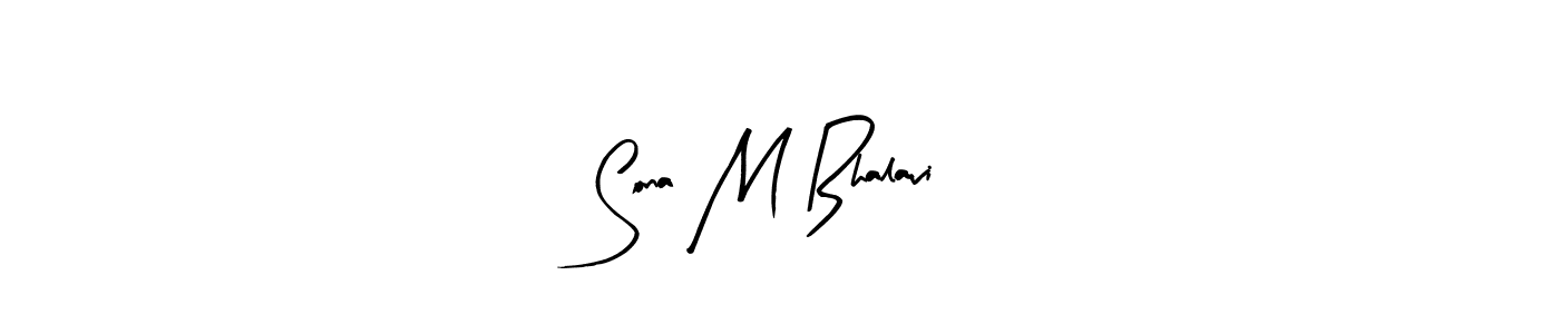 This is the best signature style for the Sona M Bhalavi name. Also you like these signature font (Arty Signature). Mix name signature. Sona M Bhalavi signature style 8 images and pictures png