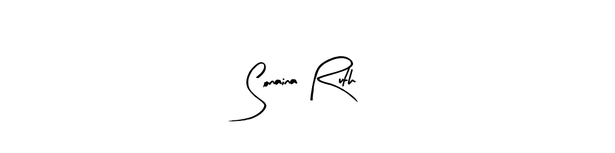 Create a beautiful signature design for name Sonaina Ruth. With this signature (Arty Signature) fonts, you can make a handwritten signature for free. Sonaina Ruth signature style 8 images and pictures png