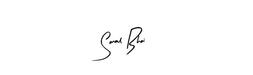 How to make Sonal Bhoi name signature. Use Arty Signature style for creating short signs online. This is the latest handwritten sign. Sonal Bhoi signature style 8 images and pictures png