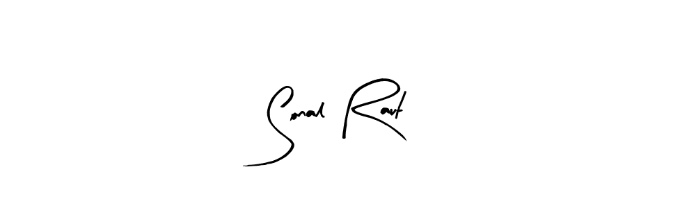 Create a beautiful signature design for name Sonal Raut. With this signature (Arty Signature) fonts, you can make a handwritten signature for free. Sonal Raut signature style 8 images and pictures png