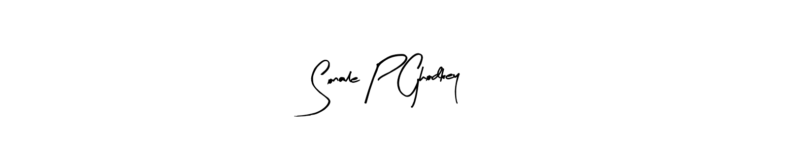 The best way (Arty Signature) to make a short signature is to pick only two or three words in your name. The name Sonale P Ghodkey include a total of six letters. For converting this name. Sonale P Ghodkey signature style 8 images and pictures png