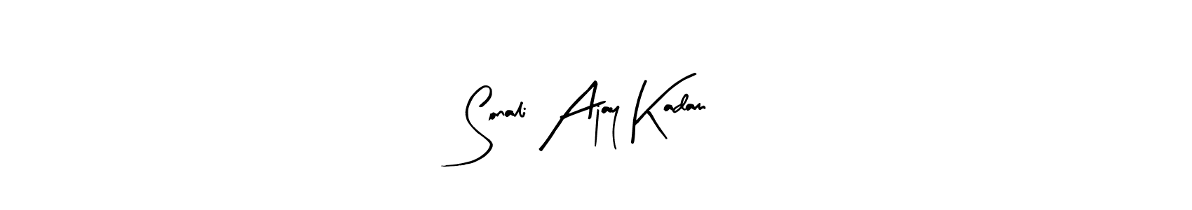 Make a beautiful signature design for name Sonali Ajay Kadam. With this signature (Arty Signature) style, you can create a handwritten signature for free. Sonali Ajay Kadam signature style 8 images and pictures png