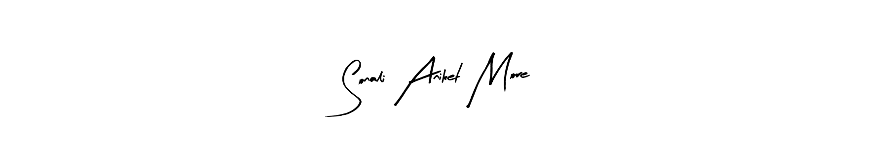 Similarly Arty Signature is the best handwritten signature design. Signature creator online .You can use it as an online autograph creator for name Sonali Aniket More. Sonali Aniket More signature style 8 images and pictures png