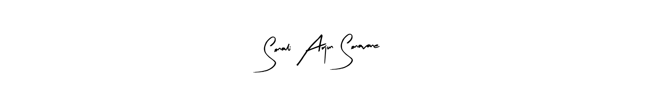 Design your own signature with our free online signature maker. With this signature software, you can create a handwritten (Arty Signature) signature for name Sonali Arjun Sonavane. Sonali Arjun Sonavane signature style 8 images and pictures png