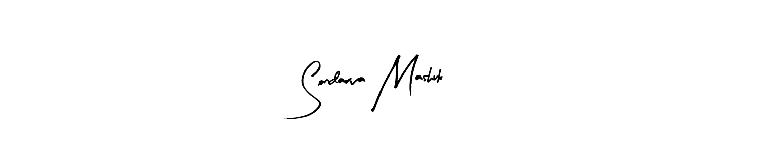 Make a beautiful signature design for name Sondarva Mashuk. With this signature (Arty Signature) style, you can create a handwritten signature for free. Sondarva Mashuk signature style 8 images and pictures png
